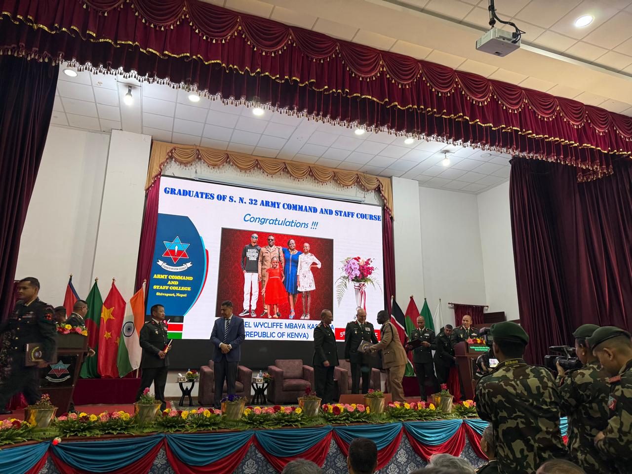 Graduation of the 32nd Army Command and Staff Course, Shivapuri