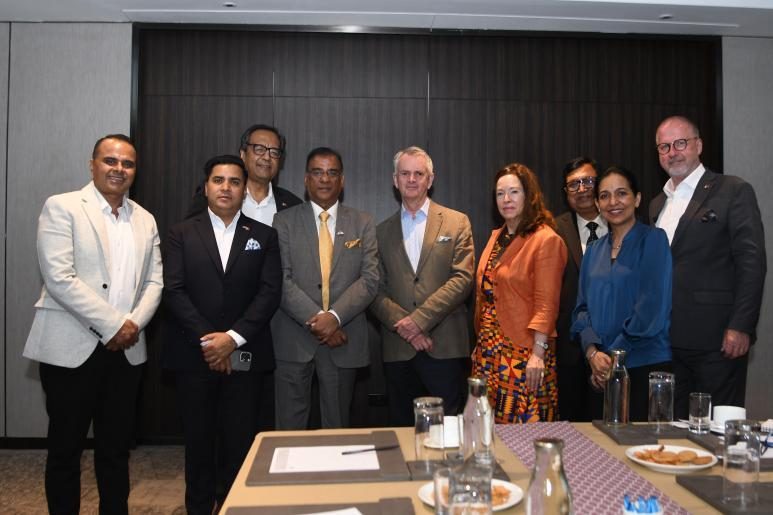 Meeting with foreign missions in Kathmandu