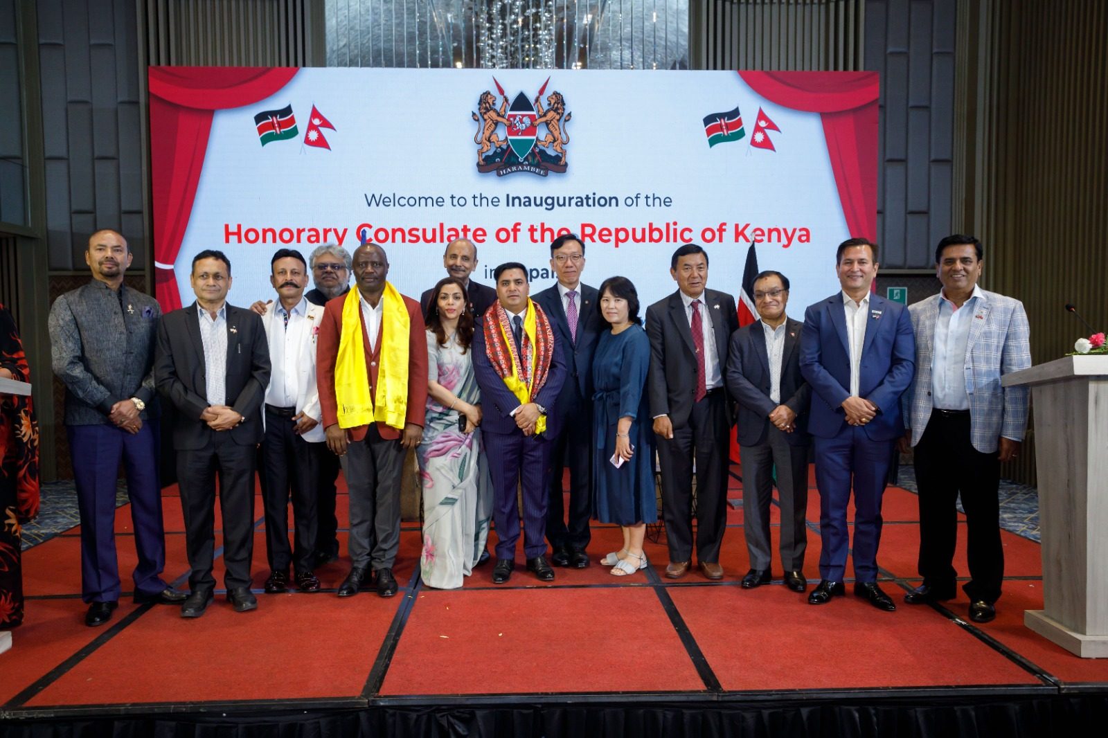 Guests at the inauguration of the Honorary Consulate of the Republic of Kenya in Nepal