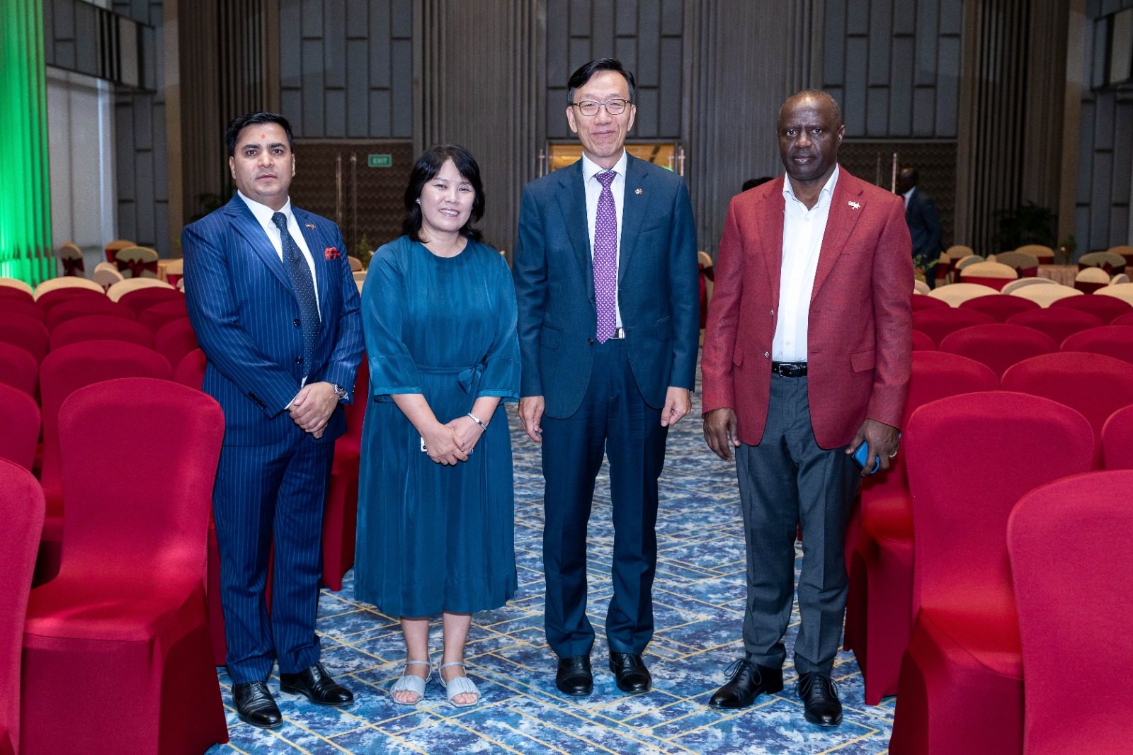 Guests received in the hall ahead of the inauguration programme